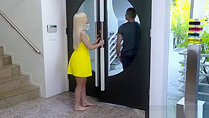 Horny Blonde MILF with Big Tits Shares Her Boytoy With Her Stepdaughter