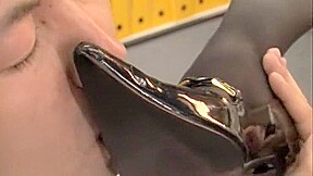 Horny Japanese girl in Incredible Office, Red Head JAV clip