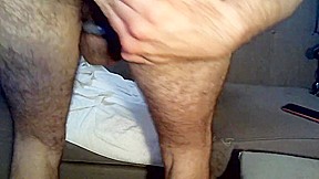 Horny Naked Hairy Masturbator Plays With Anal Toy