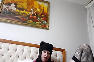 Horny Trans Ftm Fucks Wet Pussy And