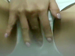Horny asian rubbing box