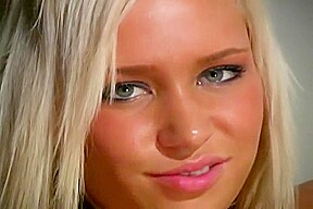 Hot Blonde Strips And Masturbates Her Pussy