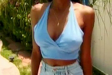Hot Ebony teen 18+ Gets Her Ass Drilled By The Pool