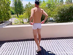 Hot Fitness Guy Wakes Up Ready For Public Nudity And Edging Masturbation