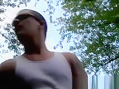 Hot Gage strokes his huge slippery dick