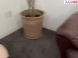 Hot Girl Bounces Pussy On A Huge Cock Oh The Sofa To A Cumshot