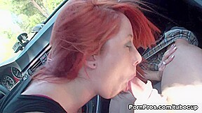 Hot Redhead Car Fucking - PornPros