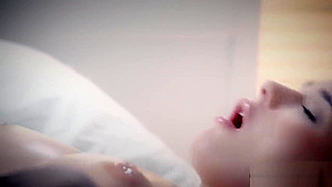 Hot busty chubby babe enjoyed in a erotic oiled massage