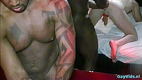 Hot gay double fisting with cumshot