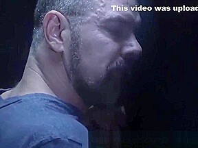 Hot glory hole blowjob and deepthroat with twink and Step daddy