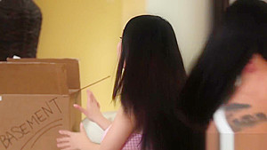 Hot lesbian orgy inisde the bedroom with Step moms and stepdaughters