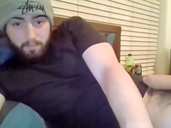 Hot straight dude wanks on cam