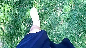 Hot teen 18+ Jerks Off In Public Park Restroom Caught