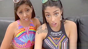 Hot teen 18+ Step sisters Seduced and Fucked By Stepdad