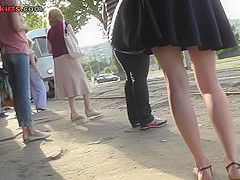 Hot upskirt for the fans of this exciting porn genre