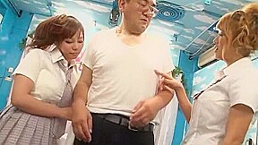 Hottest Japanese girl Nao Mizuki, Kanon Ozora in Exotic Face Sitting, Handjobs JAV clip