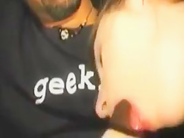 Hubby films wife in the backseat in the club parking lot