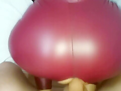 Huge Cum Load On Her Leather Pants And Jacket After Quick Pov Doggy Fuck