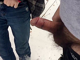 Humiliating gagging sucking and fucking in woods