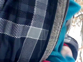 Humiliating gagging sucking and fucking in woods