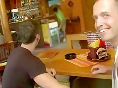 Hungry public suck & fuck in the bar