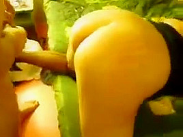 Husband watches his wife get fucked doggystyle