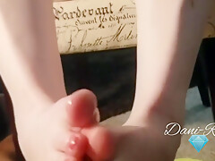I Climax While Giving My Bf His First Foot Job Hot Redhead Milf Dani-rae Diamond