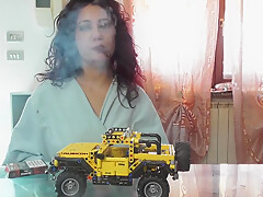 I Smoke Cigar On A Lego Car