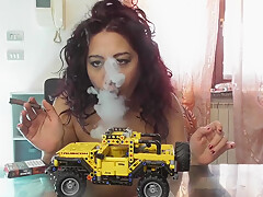 I Smoke Cigar On A Lego Car
