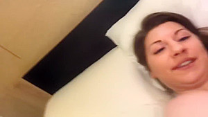 Impressive giant tits teen 18+ posing on webcam to her bf