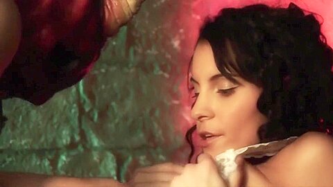 In Hot Lingerie Has A Fantasy Fuck With Two Hard And Eager Cocks - Sexy Lucy
