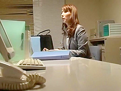 Incredible Japanese model Honami Takasaka in Amazing Secretary, Facial JAV clip