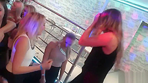 Incredible babes at an orgy get rammed