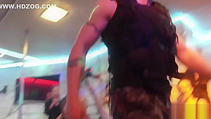 Incredible babes at an orgy get rammed