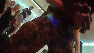 Incredible babes at an orgy get rammed