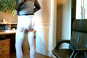 Incredible homemade shemale clip with Solo, Lingerie scenes