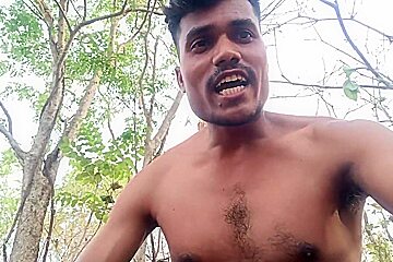 Indian Desi Boy Jordiweek Jungle Me Oil Ke Sath Lond Ka Massage Korne Pahucha