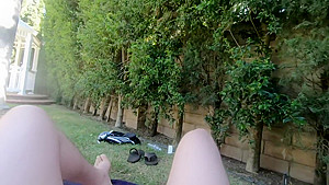 Inseminate Your Adorable teen 18+ Girlfriend In Her Parent's Backyard