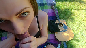 Inseminate Your Adorable teen 18+ Girlfriend In Her Parent's Backyard
