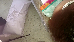 Interracial couple ebony gets a face full of cum