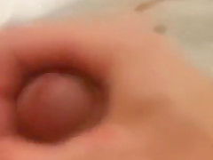 Jacking off in the bathtub :