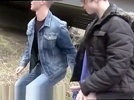 Jake big cock mens shorts in public gay first time out in