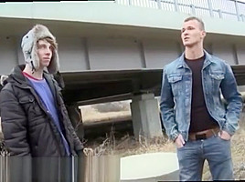 Jake big cock mens shorts in public gay first time out in