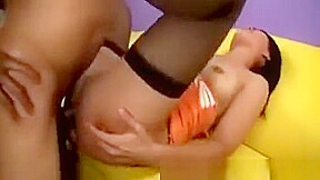 Japanese Beauty In Stockings Loves Gives Footjob To A Bbc