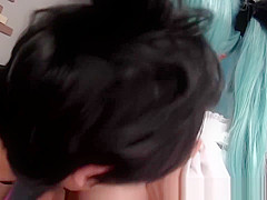 Japanese fantasy babe fucked in costume