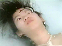 Japanese girl breath holding