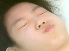 Japanese girl breath holding
