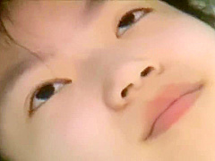 Japanese girl breath holding