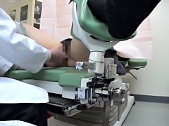 Japanese gyno couldn t resist fondling this babe s boobs
