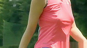 Japanese sporty gal enjoys sexual sports action